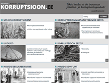 Tablet Screenshot of korruptsioon.ee